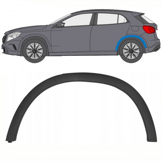 Modanatura laterale parafango posteriore per Mercedes GLA-Class X156 2013-2019 / Sinistra 8346