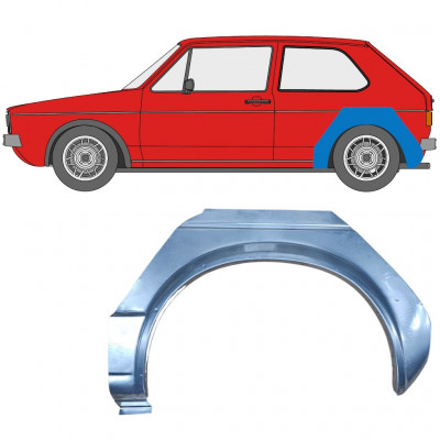 Pannello di riparazione parafango posteriore per Volkswagen Golf 1 1974-1985 / Sinistra 7104