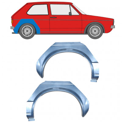 Pannello di riparazione parafango posteriore per Volkswagen Golf 1 1974-1985 / Sinistra+Destra / Set 9454