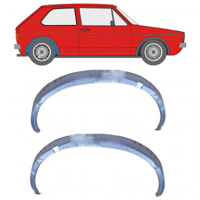 Pannello di riparazione arco ruota posteriore interno per Volkswagen Golf 1 1974-1985 / Sinistra+Destra / Set 9917