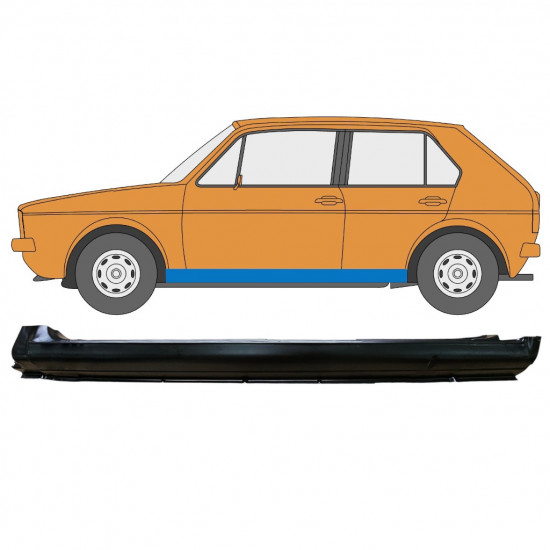 Sottoporta Lamiera Completo per Volkswagen Golf 1 1974-1985 / Sinistra 7348