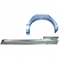 Pannello di riparazione sottoporta e parafango posteriore per Volkswagen Golf 1 1974-1985 / Sinistra / CABRIO / Set 12578