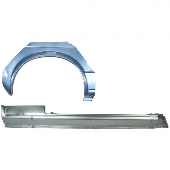 Pannello di riparazione sottoporta e parafango posteriore per Volkswagen Golf 1 1974-1985 / Destra / CABRIO / Set 12577