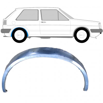 Pannello di riparazione parafango posteriore interno per Volkswagen Golf 2 1982-1992 / Destra 7845