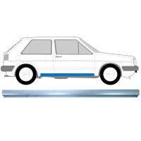 Pannello di riparazione sottoporta lamiera per Volkswagen Golf 2 1982-1992 / Sinistra = Destra (simmetrico) 11285