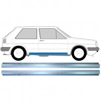 Pannello di riparazione sottoporta lamiera per Volkswagen Golf 2 1982-1992 / Sinistra = Destra (simmetrico) / Set 11286