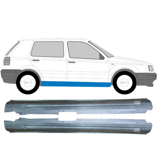 Sottoporta Lamiera Completo per Volkswagen Golf 3 1991-1998 / Sinistra+Destra / Set 9292
