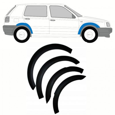Set di modanature laterali per Volkswagen Golf 3 1991-1998 / Sinistra+Destra 9125