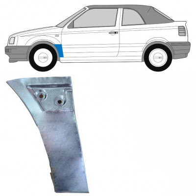 Pannello di riparazione parafango anteriore per Volkswagen Golf 3 1991-1998 / Sinistra / CABRIO 10198
