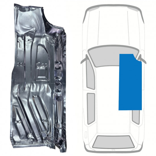 Lamierato di riparazione del pavimento per Volkswagen Golf 3 1991-1998 / Destra 12441