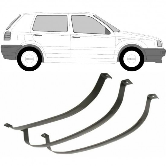 Cinghie serbatoio carburante per Volkswagen Golf 3 1991-1998 9365
