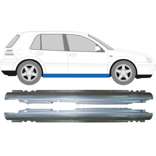 Sottoporta Lamiera Completo per Volkswagen Golf 4 1997-2006 / Sinistra+Destra / Set 9243