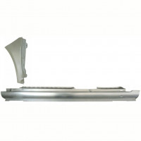 Lamiera di riparazione sottoporta completo e parafango anteriore per Volkswagen Golf 4 1997-2006 / Sinistra / Set 8728