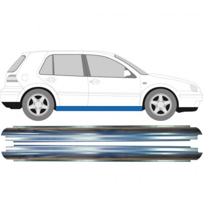 Pannello di riparazione sottoporta lamiera per Volkswagen Golf 4 1997-2006 / Sinistra = Destra (simmetrico) / Set 10546