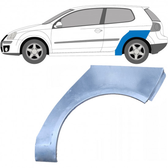 Pannello di riparazione parafango posteriore per Volkswagen Golf 5 2003-2009 / Sinistra 7094