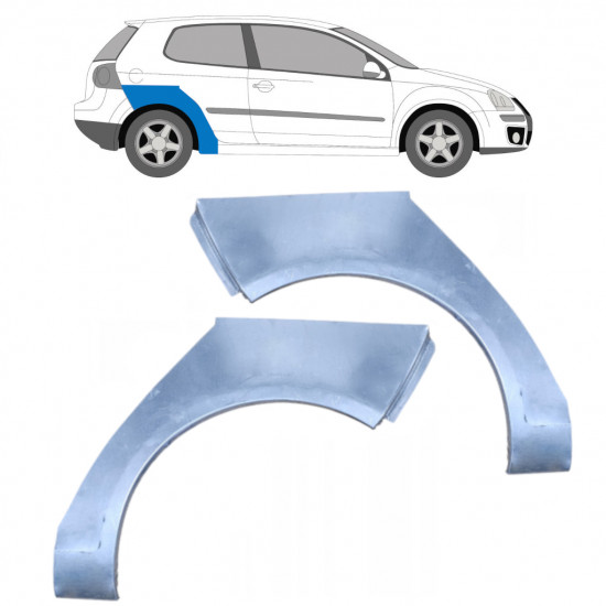 Pannello di riparazione parafango posteriore per Volkswagen Golf 5 2003-2009 / Sinistra+Destra / Set 9487