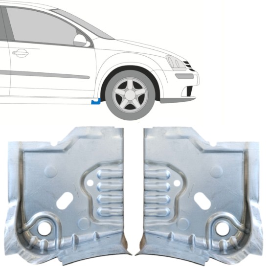 Pannello di riparazione sottoporta sotto la porta per Volkswagen Golf 5 2003-2009 / Sinistra+Destra / Set 14909
