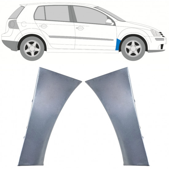 Pannello di riparazione parafango anteriore per Volkswagen Golf 5 2003-2009 / Sinistra / Destra / Set 12756