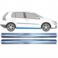 Pannello di riparazione sottoporta lamiera per Volkswagen Golf 5 2003-2009 / Sinistra+Destra / Set 11923
