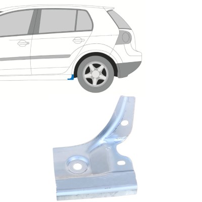 Pannello di riparazione sottoporta sotto la porta per Volkswagen Golf 5 2003-2009 / Sinistra 16113