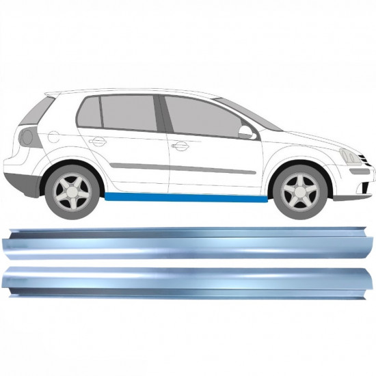 Pannello di riparazione sottoporta lamiera per Volkswagen Golf 5 2003-2009 / Sinistra = Destra (simmetrico) / Set 11269