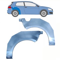 Pannello di riparazione parafango posteriore per Volkswagen Golf 6 2008-2013 / Sinistra+Destra / Set 10071