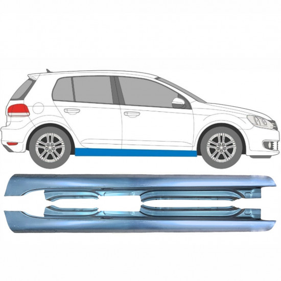 Sottoporta Lamiera Completo per Volkswagen Golf 6 2008-2013 / Sinistra+Destra / Set 9299