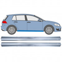 Pannello di riparazione sottoporta lamiera per Volkswagen Golf 7 2012- / Sinistra+Destra / Set 12454