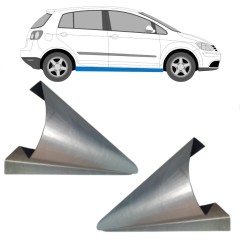 Pannello di riparazione sottoporta lamiera per Volkswagen Golf Plus 2005-2013 / Sinistra+Destra / Set 11576