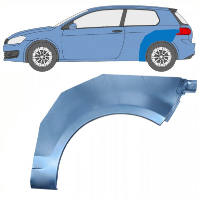 Pannello di riparazione parafango posteriore per Volkswagen Golf 6 2008-2013 / Sinistra 8388