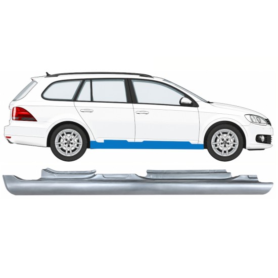 Sottoporta Lamiera Completo per Volkswagen Golf 6 2008-2013 / Destra / COMBI 17047