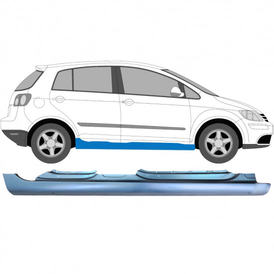 Sottoporta Lamiera Completo per Volkswagen Golf Plus 2005-2013 / Destra 7081