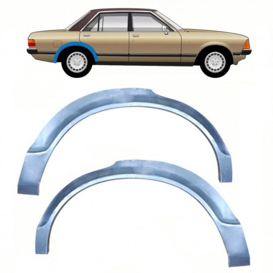 Pannello di riparazione parafango posteriore per Ford Granada 1977-1985 / Sinistra+Destra / Set 11072