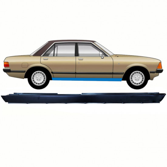 Sottoporta Lamiera Completo per Ford Granada 1977-1985 / Destra 8774