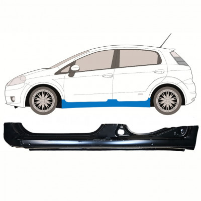 Sottoporta Lamiera Completo per Fiat Grande Punto Evo 2005- / Sinistra 8638
