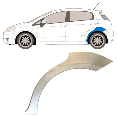 Pannello di riparazione parafango posteriore per Fiat Grande Punto Evo 2005- / Sinistra 14760