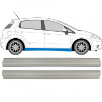 Pannello di riparazione sottoporta lamiera per Fiat Grande Punto Evo 2005- / Sinistra+Destra / Set 11374