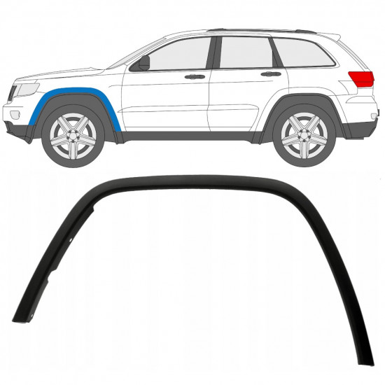 Modanatura parafango anteriore per Jeep Grand Cherokee 2010-2021 / Sinistra 12949