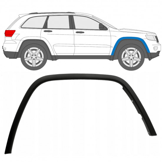 Modanatura parafango anteriore per Jeep Grand Cherokee 2010-2021 / Destra 12948
