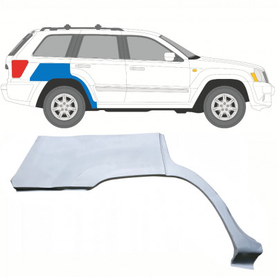 Pannello di riparazione parafango posteriore per Jeep Grand Cherokee 2004-2010 / Destra 8971