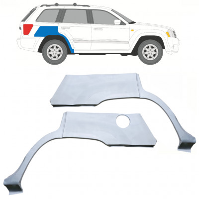 Pannello di riparazione parafango posteriore per Jeep Grand Cherokee 2004-2010 / Sinistra+Destra / Set 10657