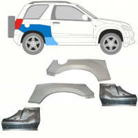 Pannello di riparazione sottoporta e parafango posteriore per Suzuki Grand Vitara 2005-2014 / Set 10842