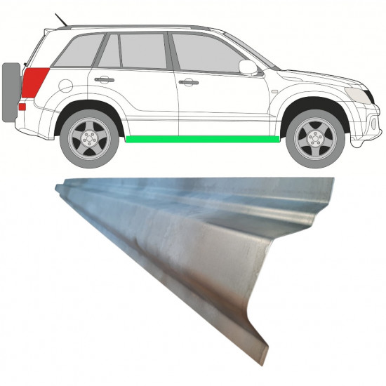Sottoporta interno per Suzuki Grand Vitara 2005-2014 / Sinistra = Destra (simmetrico) 11488