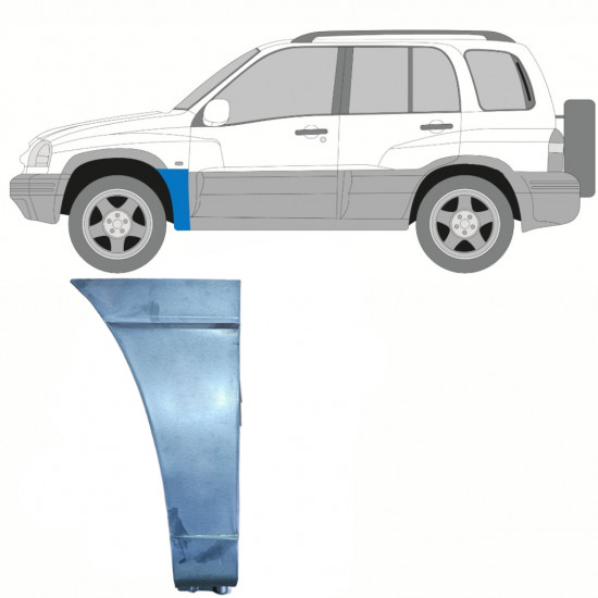 Pannello di riparazione parafango anteriore per Suzuki Grand Vitara 1997-2005 / Sinistra 10125