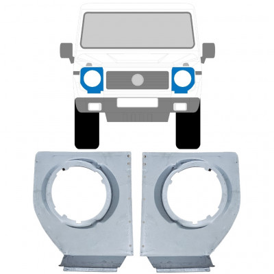 Staffa del faro per Mercedes G-Class W460 W461 W463 1979-2017 / Sinistra+Destra / Set 11896