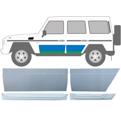 Lamiera di riparazione interno ed esterno porta anteriore e posteriore per Mercedes G-Class W460 W461 W463 1979-2017 / Sinistra / Set 9470
