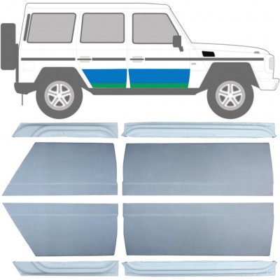 Lamiera di riparazione interno ed esterno porta anteriore e posteriore per Mercedes G-Class W460 W461 W463 1979-2017 / Sinistra+Destra / Set 9471