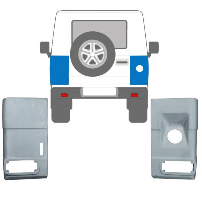 Lamiera di riparazione dell'angolo posteriore per Mercedes G-Class W460 1979-1993 / Sinistra+Destra / Set 10675