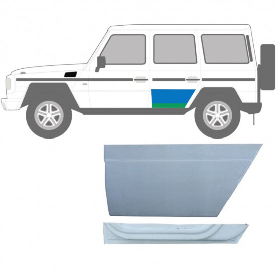 Lamiera di riparazione interno ed esterno porta posteriore per Mercedes G-Class W460 W461 W463 1979- / Sinistra / Set 9468