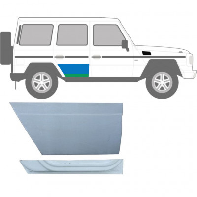 Lamiera di riparazione interno ed esterno porta posteriore per Mercedes G-Class W460 W461 W463 1979-2017 / Destra / Set 9467